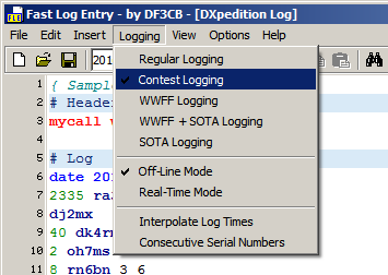 FLE Contest logging